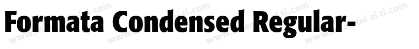 Formata Condensed Regular字体转换